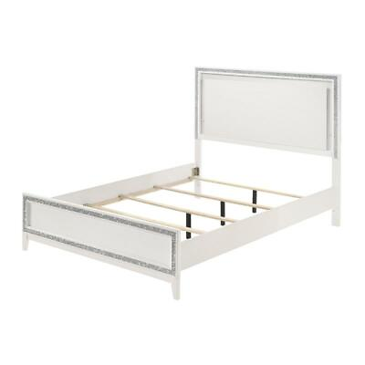 #ad Bowery Hill King Bed in LED and White Finish $630.99
