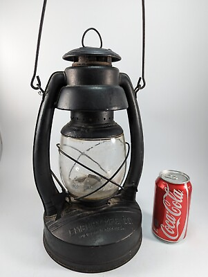 #ad Rare Antique Embury No. 2 Air Pilot Lantern with Glass Globe WARSAW NY USA $109.94