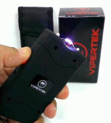 #ad #ad VIPERTEK Mini Stun Gun 360BV Rechargeable w LED Flashlight Free Holster $22.48