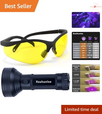 #ad Versatile UV Leak Detection Flashlight Kit with Aircraft Grade Aluminum Body $32.99