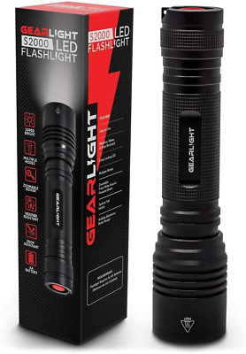 #ad S2000 High Lumen LED Flashlight Super Bright Tactical Outdoor Emergency Mid Size $34.99