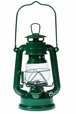#ad Hurricane Kerosene Oil Lantern Emergency Hanging Light Lamp Green 8 Inch $15.95