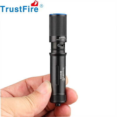 #ad Upgraded Mini3s Rechargeable LED Flashlight Keychain Torch Pocket EDC Light US A $16.90
