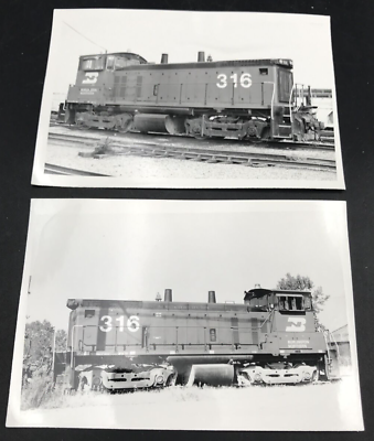 #ad 2 Burlington Northern Railroad BN #316 SW1500 Electromotive Train Bamp;W Photos $14.99