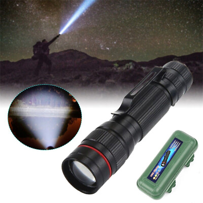 #ad #ad 1200000LM Rechargeable LED Flashlight Super Bright Box Torch Tactical Work Light $8.35