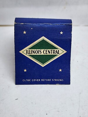 #ad Vintage ILLINOIS CENTRAL Railroad Transportation Matchbook Cover Ohio Match $7.99