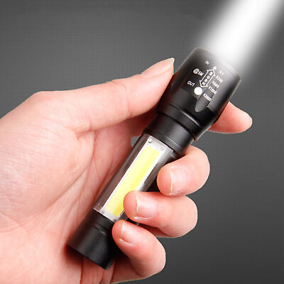#ad LED Flashlight Rechargeable High Lumens Work Lamp Powerful Flash Lights Torch UK $10.67