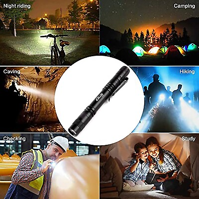 #ad Portable Super Bright Flashlight LED Mini Accessories And Gear Camping Fishing $6.49