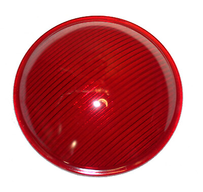 #ad VINTAGE NOS RED KOPP GLASS LENS RAILROAD LANTERN TRAFFIC LIGHT 7 9 16quot; $24.99
