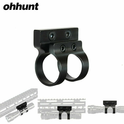 #ad Ohhunt Offset Tactical Flashlight Mount 1 inch 25.4mm Rings Fit Keymod Rail $8.49