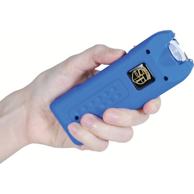 #ad Multiguard 80 MV Stun Gun Blue Rechargeable LED Flashlight 120 DB Alarm Holster $22.95