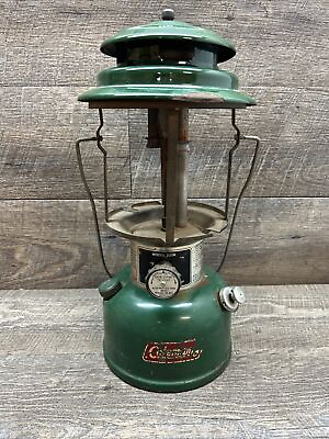 #ad #ad 1980#x27;s Vintage Coleman Lantern Model #220K Dual Element Green No Globe Untested $29.99