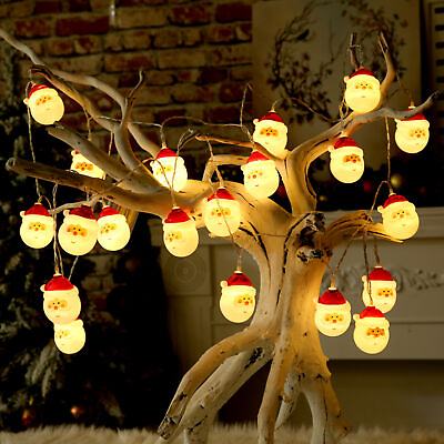 #ad 1 String Led Lamps Beautiful Fashion Santa Claus Holiday Lanterns Led Lights $38.81