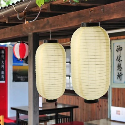 #ad 1 4PCS Traditional Japanese Style Lanterns Hanging Paper Lantern Lamp Light $17.89