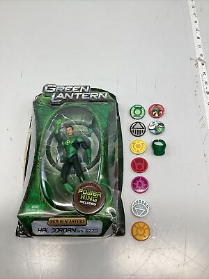 #ad DC Green lantern Movie Masters Hal Jordan With Bzzo MISSING ORIGINAL RING W PINS $54.95