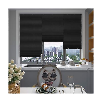 #ad Changshade 6 Pack Blackout Pleated Paper Shades for Windows Temporary and Po... $64.62