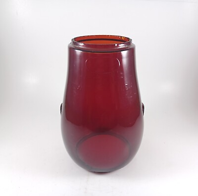 #ad Antique Red Dietz NY Fitzall Loc Nob Globe Red Oil Kerosene Lantern Globe $40.00
