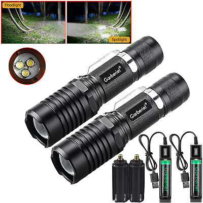 #ad #ad Super Bright 3 T6 LED Flashlight Tactical Police Torch Zoom 5Modes Lamp Camping $20.99