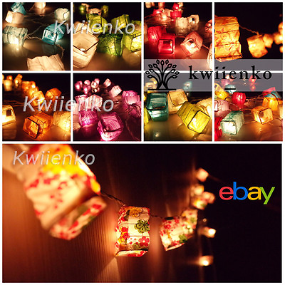 #ad #ad Battery Plug 2035 Japanese Lantern Paper Fairy String Lights Lamp Shade Decor $14.85