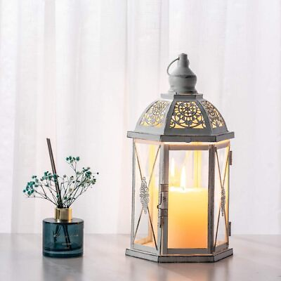 #ad Lantern Decorative Indoor amp; Outdoor 15.2#x27;#x27; Candle Lantern Farmhouse Home Dec... $25.49