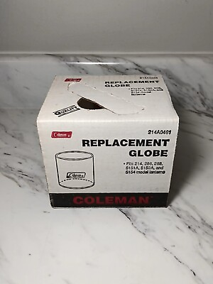 #ad NOS Coleman 214A0461 Lantern Replacement Globe For 214 286 288 5151A 5152A VTG $24.99