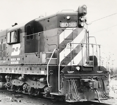 #ad Burlington Northern Railroad BN #6050 SD7 Electromotive Train Photo Aurora IL $9.99