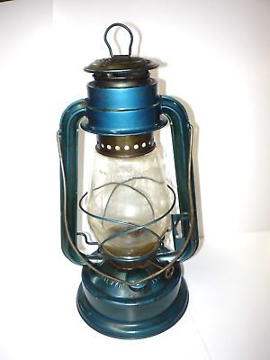 #ad #ad Vintage FAR EAST MKII Chalwyn England Blue Kerosene Lantern $97.50