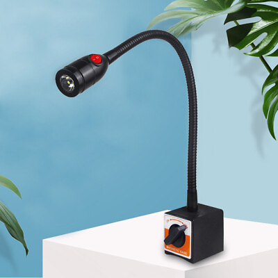 #ad 1W LED Magnetic Work Lights Small Light Gooseneck 2way Switching Waterproof 110V $28.02