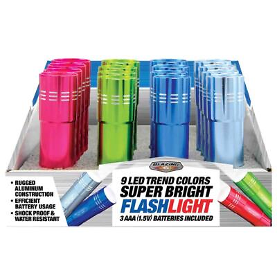 #ad Blazing LEDz Trend Colors 54 lm Assorted LED Flashlight AAA Battery Pack of 16 $46.59