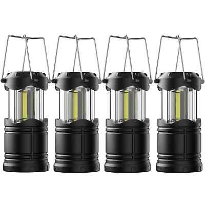 #ad #ad Lichamp 4 Pack LED Camping Lanterns Battery Powered Camping Lights COB Super... $32.59