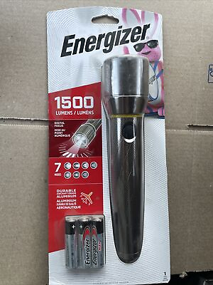 #ad Energizer Aluminum Flashlight Survival Camping Hurricane 1500 lumens 6 batteries $24.99
