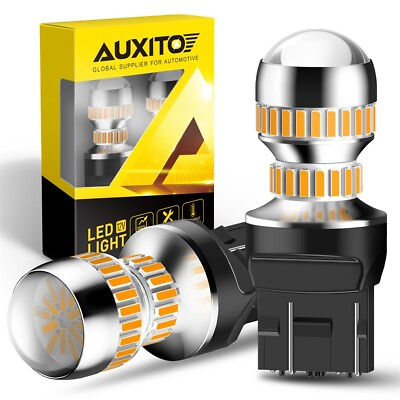 #ad #ad Pair 7440 7443 7444 CK LED Front Turn Signal Parking DRL Light Bulbs Amber 3000K $17.99