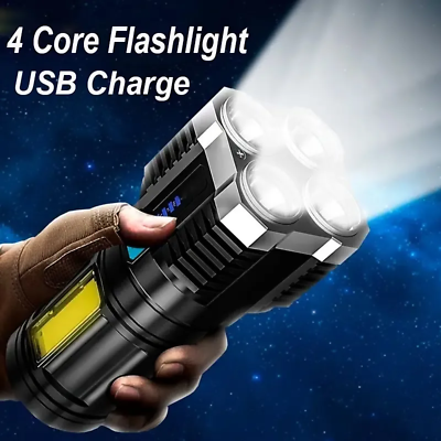 #ad #ad High Power LED Flashlight Camping Torch Rechargeable Portable Hand Lantern $14.34