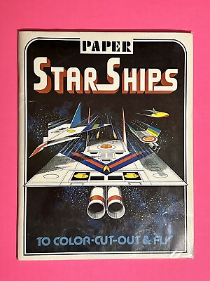 #ad 1979 Troubador Paper Star Ships To Color Cut Out and Fly Yoong Bae UNUSED $30.00
