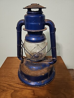 #ad Dietz Lantern Little Wizard No. 1 Clear Glass Good Look Nice Kerosen Oil Lantr $25.74