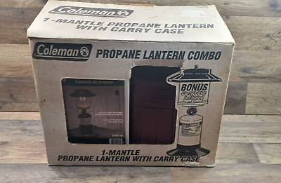 #ad Vintage Coleman One Mantle Propane Lantern With Carry Case 5150 792 $44.95