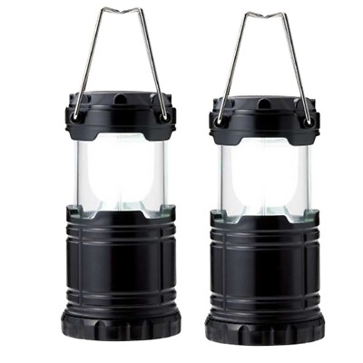 #ad Long lighting lantern light battery operated　compact lightweight Set Of 2pcs $24.90