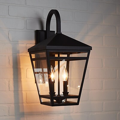 #ad 20quot; OUTDOOR ENTRANCE WALL SCONCE EXTERIOR LANTERNS LAMPS BLACK FREE DELIVERY $299.00