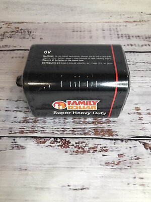 #ad Family Dollar 6 Volt Lantern Battery Super Heavy Duty Long lasting Outdoor $17.99