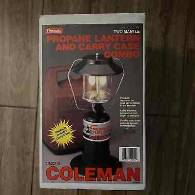 #ad #ad Vintage New n Case Open Box Coleman 5152C740 Propane Lantern amp; Carry Case Combo $35.00