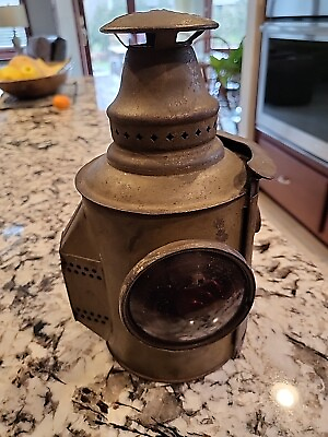 #ad Antique ADLAKE Lantern Lamp Light SEE PICTURES . VERY NICE PIECE OF HISTORY $100.00