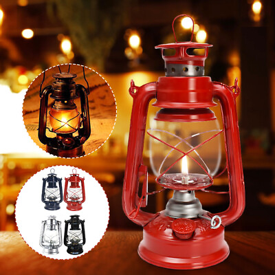 #ad 2X Oil Lantern Hurricane Kerosene Emergency Hanging Light Lamp Camping Garden U $16.12