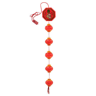#ad Red Lantern String Lights Spring Festival Red Lantern Pendant Home Decor $22.16
