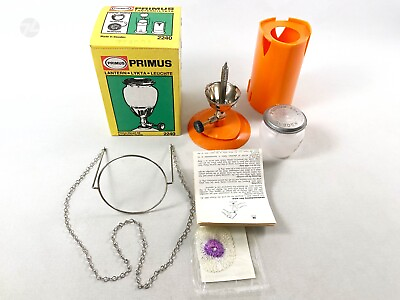 #ad Primus Model 2240 Vintage 1970#x27;s Camping Lamp Lantern Swedish NOS Gas Lights $110.00