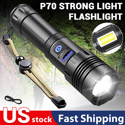 #ad Super Bright Tactical Flashlights High Lumens Handheld Flash Light for Camping $12.99