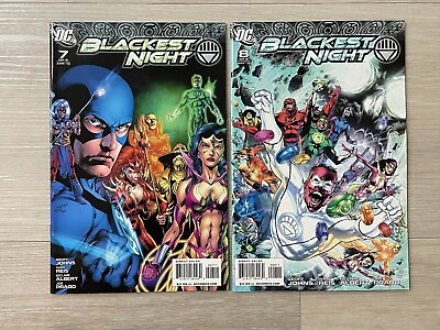 #ad Blackest Night # 7 amp; 8 DC Comics 2010 NM 1st White Lantern Ring 🔑🔥 C $20.00