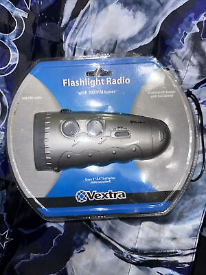 #ad Flashlight Radio With Am Fm Tuner Vintage AA Batteries Not Included VEXTRA Camp $8.99