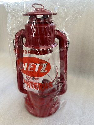 #ad Dietz Junior Red Lantern No. 20 Kerosene Oil Lamp 12quot; Railroad Style NEW Sealed $30.00