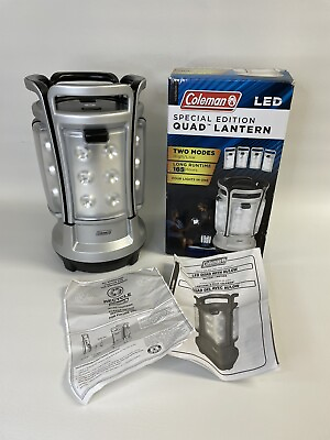 #ad #ad NEW Coleman Special Edition LED Quad Lantern 360 Lumens 400 Hours 4 Lights In 1 $49.99