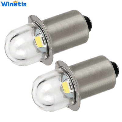 #ad 2 18 Volt Flashlight White LED Bulbs for Makita A 902961 BML185 ML180 $8.98